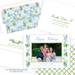 Christmas Photo Card - Holiday Blossoms, Light Blue - Landscape