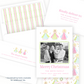 Christmas Photo Card - Christmas Angels, Pink - Portrait