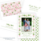 Christmas Photo Card - Holiday Blossoms, Pink - Portrait