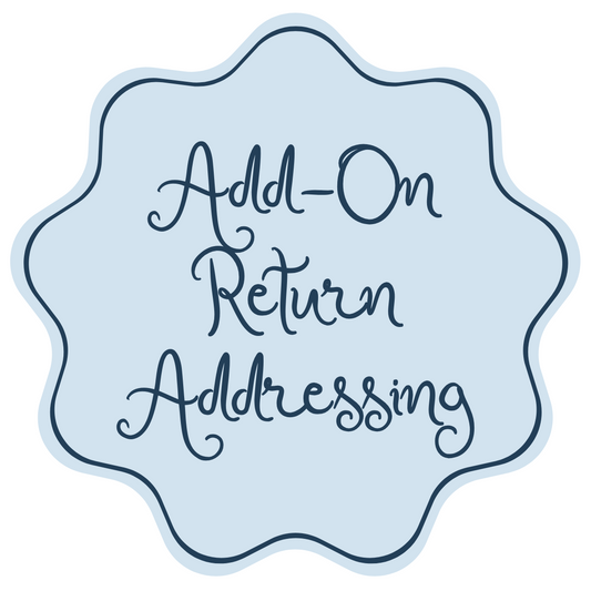 Add-On | Return Addressing (Invitations)