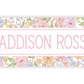 Personalized Water-Resistant Name Labels for School Supplies | 60 Pack (1x2.625") | Festive Ditsy Floral