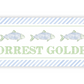 Personalized Water-Resistant Name Labels for School Supplies | 60 Pack (1x2.625") | Fish