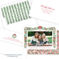 Christmas Photo Card - Tied with a Bow Garland - Landscape