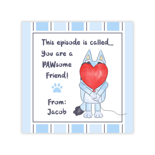 Blue Heeler Valentine (Red)