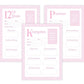 PRINTABLE School Memory Book Pages with Prompts (Pink)