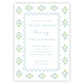 Coastal Elegance Bridal Shower Invitations (Blue)