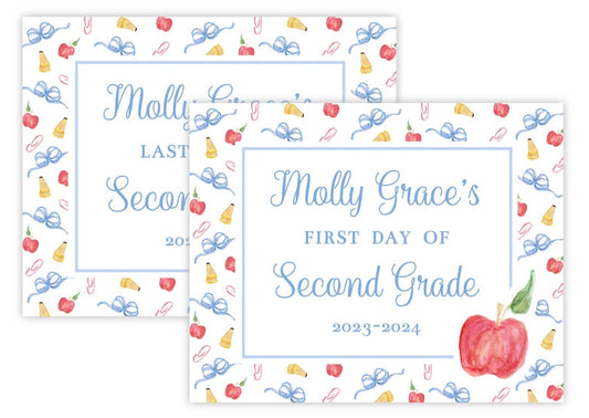 PRINTABLE First and Last Day of School Sign - What a Teach
