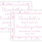 PRINTABLE First and Last Day of School Sign - School Toile (Pink)
