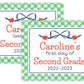 PRINTABLE First and Last Day of School Sign - Apple Bow (Green)