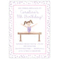 Gymnastics Birthday Party Invitations