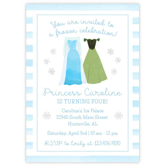 Ice Princess Birthday Party Invitations