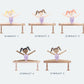 Gymnastics Birthday Party Invitations