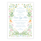 Spring Garden Easter Invitations (Blue)
