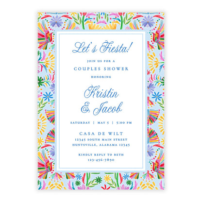 Otomi Fiesta Couples Shower Invitations
