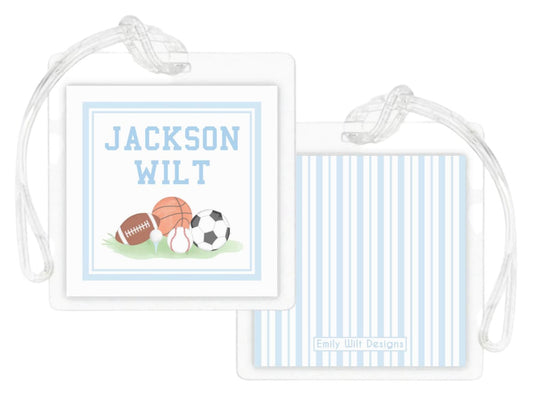 Laminated Bag Tag - Sports