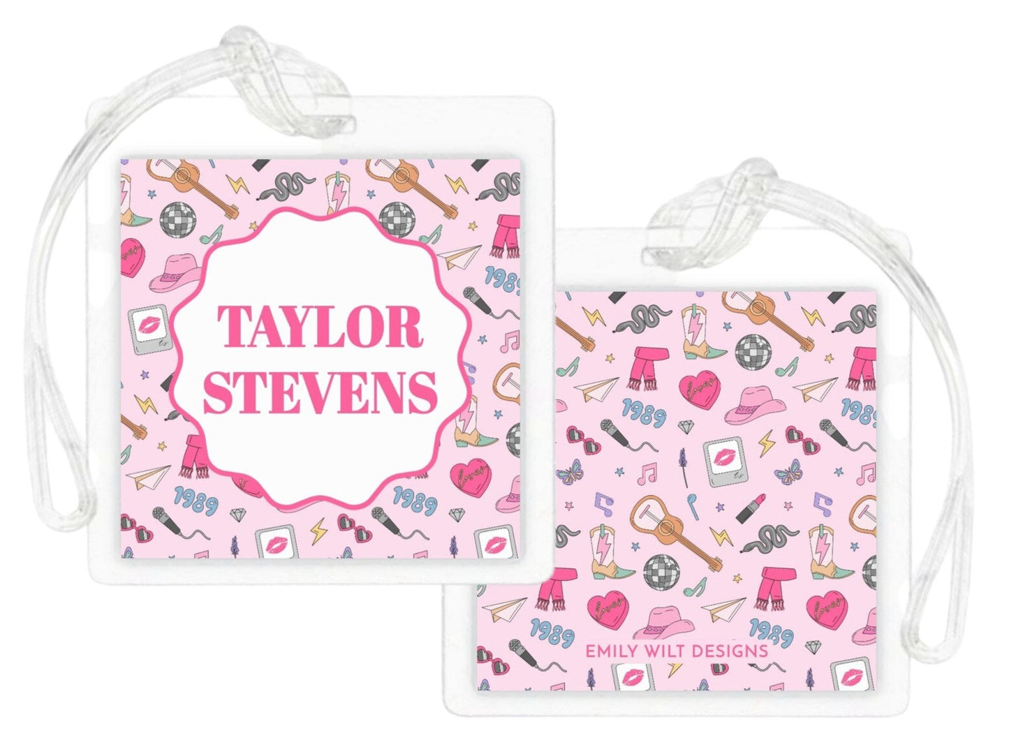 Laminated Bag Tag - Pop Star