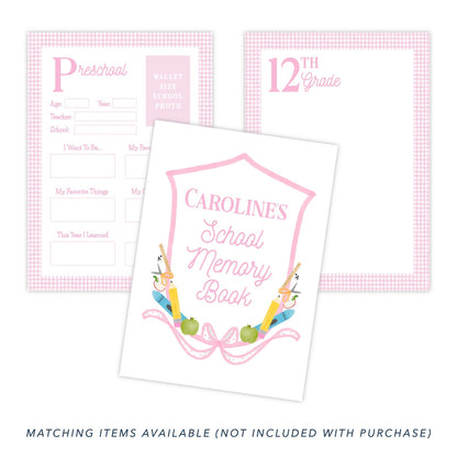 PRINTABLE Blank School Memory Book Pages (Pink)
