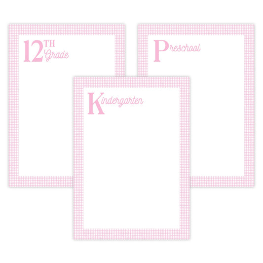 PRINTABLE Blank School Memory Book Pages (Pink)
