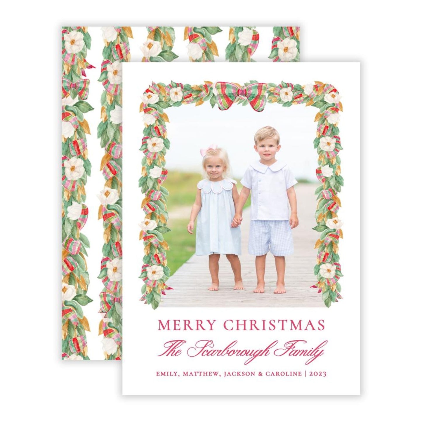 Christmas Photo Card - Southern Tidings (Portrait)