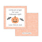 Kids Halloween Tags or Stickers - Little Light (Orange)