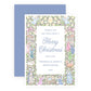 Non Photo Christmas Card - Festive Nativity Frame Pastel