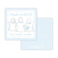 Kids Halloween Tags or Stickers - Peek-A-Boo Ghosts (Blue)