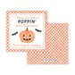 Kids Halloween Tags or Stickers - Poppin Halloween (Orange)