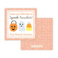 Kids Halloween Tags or Stickers - Spooktacular (Orange)