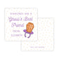 Kids Personalized Halloween Treat Tag - Gem Pop (Purple)