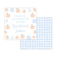 Kids Personalized Halloween Party Favor Tag - Pumpkins (Blue)