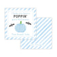 Kids Halloween Tags or Stickers - Pop It (Blue)
