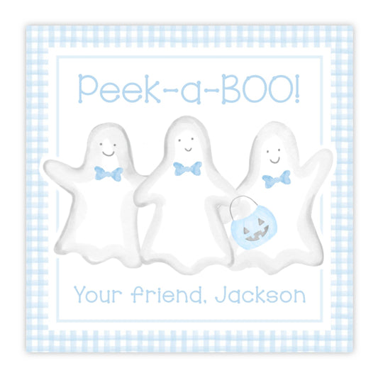 kids halloween gift tags ghosts