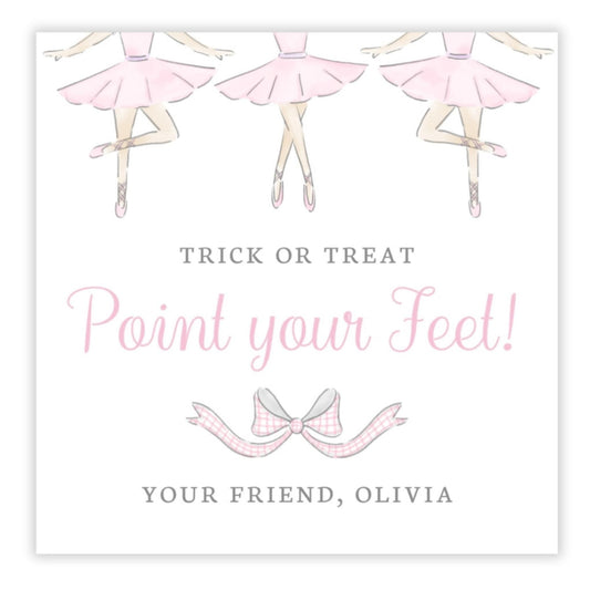 Kids Halloween Tags or Stickers - Ballet