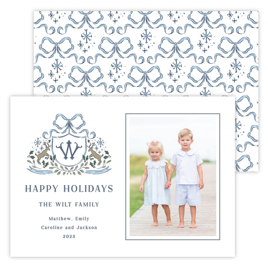 Christmas Photo Card - Wonderland (Portrait Photo)