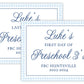 PRINTABLE First and Last Day of School Sign - Gingham (Blue)