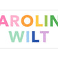 Personalized Water-Resistant Name Labels for School Supplies | 60 Pack (1x2.625") | Rainbow Colorblock