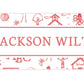 Personalized Water-Resistant Name Labels for School Supplies | 60 Pack (1x2.625") | Red School Toile