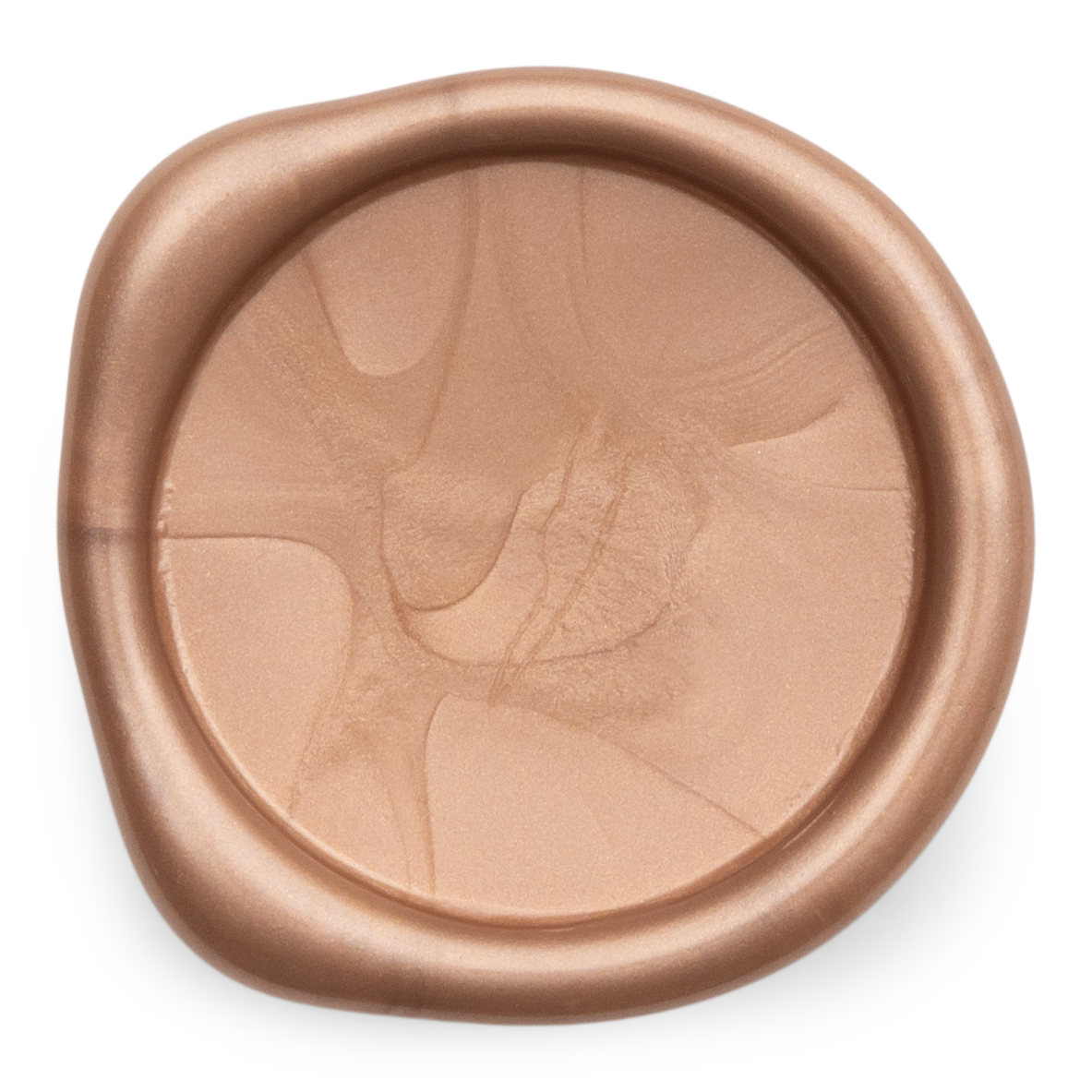 rose gold custom wax seal for wedding invitations