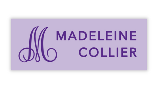 Personalized Water-Resistant Name Labels for School Supplies | 60 Pack (1x2.625") | Monogram - Purple