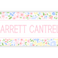 Personalized Water-Resistant Name Labels for School Supplies | 60 Pack (1x2.625") | Pastel Millefleur
