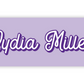 Personalized Water-Resistant Name Labels for School Supplies | 60 Pack (1x2.625") | Script - Purple