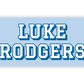 Personalized Water-Resistant Name Labels for School Supplies | 60 Pack (1x2.625") | Varsity - Blue