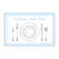 Laminated Table Setting Placemat (Blue)